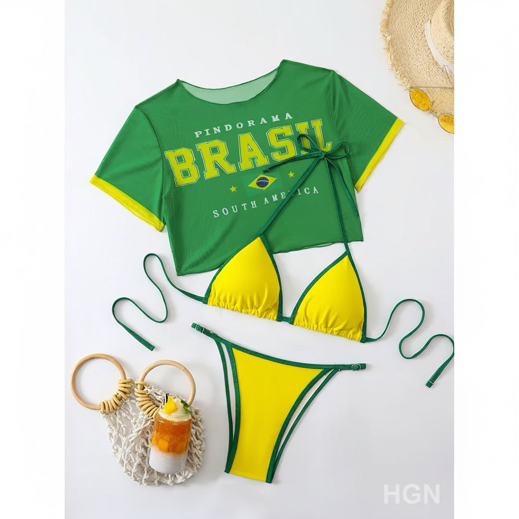 Passport Princess | 3 Piece Bikini Set Brasil