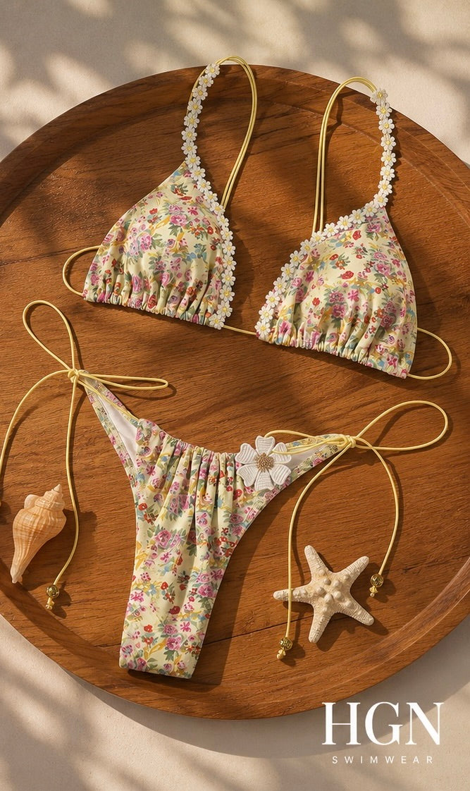 Buttermilk Orgasm Printed Bikini Set